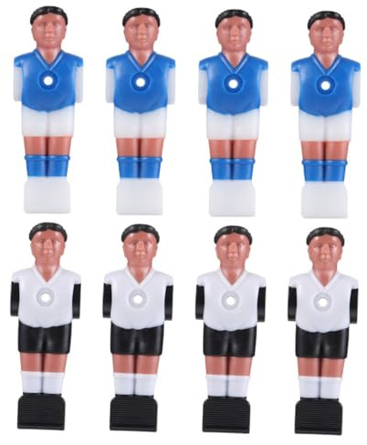 Garneck 8 Stück Tischfußball Figuren Lifelike Spieler Zubehör für Tischfußball Robuste und Langlebige Resin Figuren für Geselligkeit und Spaß bei Familienspielen für Tischfußballspiele und