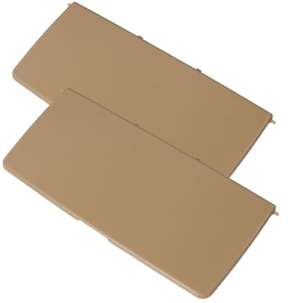 SOPOTUTU 2 Piezas Cubiertas para Espejos de Parasol de Coche Tapas Protectores para Espejos de Tocador Visera Resistentes y Fácil Instalación para Lado Conductor y Accesorios Interiores