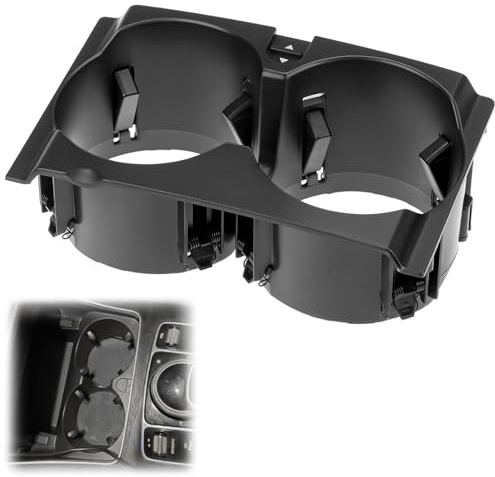 QWORK® Flaschenhalter Auto, Getränkehalter, Mittelkonsole Becherhalter, Kompatibel mit Mercedes E Klasse W212 S212, Schwarz, A2126800110