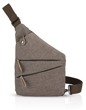 FANDARE Neu Brusttasche Segmentiert Schultertasche Herren Damen Sling Bag Crossover Rucksack Umhängetasche Sporttasche für Outdoor Reisen Wandern Abenteuer Sport Crossbody Bag