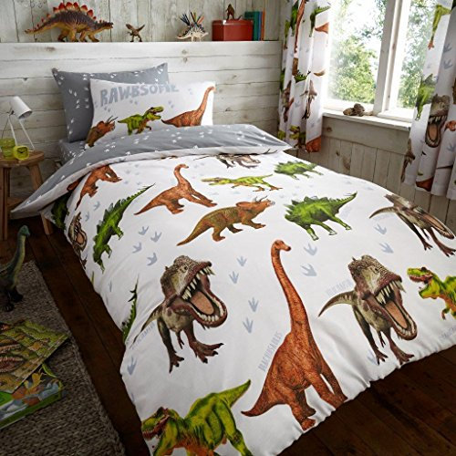 Gaveno Cavailia Easycare - Juego de Cama Infantil, algodón poliéster 50% algodón, 50% poliéster, Rotary DS-Dinosaur, Suelto
