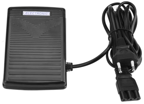 Elektronische Fußsteuerung Nähmaschine Fußsteuerung Pedal EU-Stecker 200-240V Universal Home Nähmaschine Fußschalter Pedal Variable Speed Controller mit Netzkabel (EU-Plug)