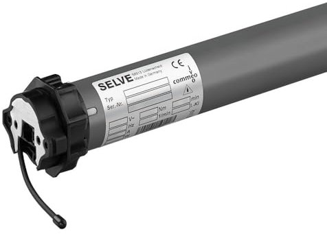 SELVE SE Pro 2/7-RC Ø45 Funk-Rollladenmotor für Welle SW 60, ink. 1-Kanal Handsender, inkl. SW 60 Wellenadapter, inkl. 2,5 m Kabel