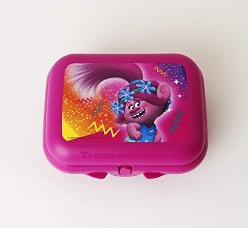 TUPPERWARE Twin Brotdosen Snackbox Gr.2 Trolls Pink + Kiwilöffel
