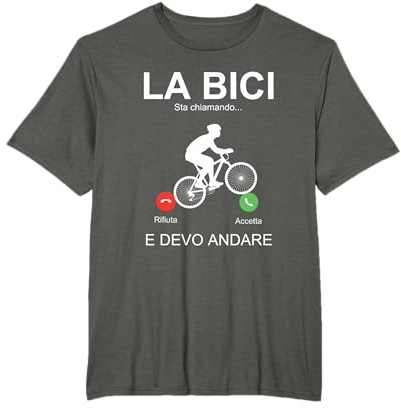 Regalo Divertente Ciclista MTB Mountain Bike Bici Bicicletta Maglietta