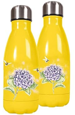 Wrendale Designs by Hannah Dale - Hydrangea Bee Reusable Water Bottle - 260ml