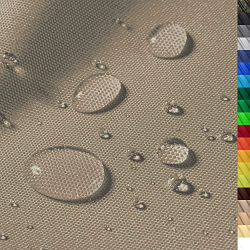 1buy3 – wasserdichter Polyesterstoff “Monaco” mit 12.000mm Wassersäule für Zelte, Abdeckplanen, Bezüge, Outdoorbekleidung & Co – Maße 300x160cm – reißfest & pflegeleicht (Farbe 17.2 - Graubeige)