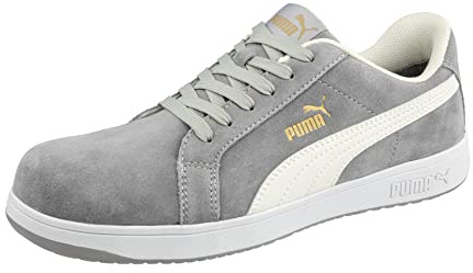 Puma Safety Mens Iconic Suede Low Safety Trainers (9 UK) (Grey)