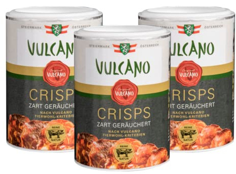 Knusprige Protein Chips aus Schweinefleisch, Geräuchert, Eiweißreich, Hergestellt in Österreich, Snack für unterwegs, Österreichische Qualitätsprodukt, glutenfrei (Geräucherte Chips 3er Pack)