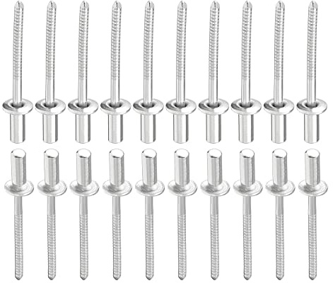 DTGN 4mm x 11mm (DxL) Blindnieten - 100Pack - Gut für Maschine Verbindung - 304 Edelstahl Kuppel Geschlossen Ende Niet