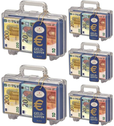 Heidel Euro Koffer groß Schokolade 112 Gramm X 5 STÜCK
