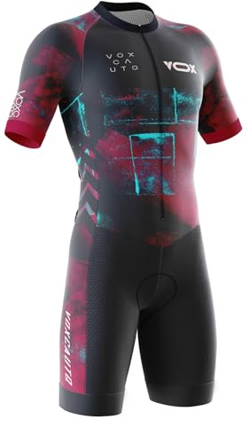 Triatlón de Hombres Triathlon, triatlón de Verano, Traje de Triatlón de Manga Corta para Hombre,2024 Nuevo Pro Manga Corta Traje de Ciclismo,Ciclismo, Carrera