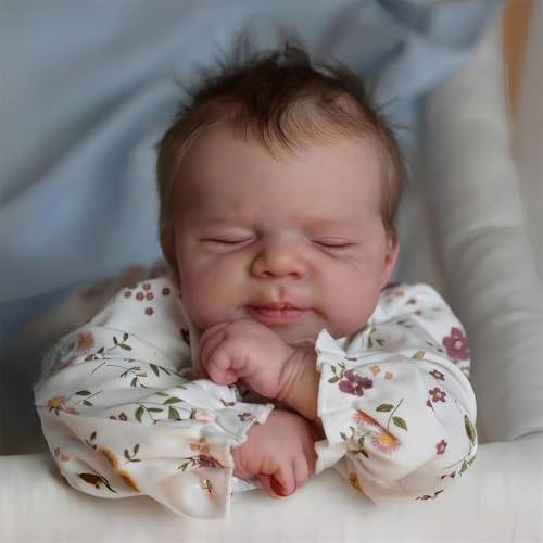 MAIHAO Realistische Reborn-Baby-Puppen, 48,3 cm, realistische Kleinkind-Puppe, schlafend, echtes Leben, Neugeborene, Babypuppen, die echt aussehen lebensechte Babypuppen, weicher Vinylkörper