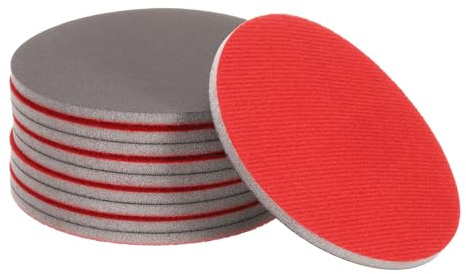 sourcing map 10pcs 2500 Grit Sanding Sponge 5 Inch Hook and Loop Sponge Sanding Disc for Orbital Sander, Wet/Dry Use Sponge Buffer for Car Wood Drywall Metal Furniture Polishing