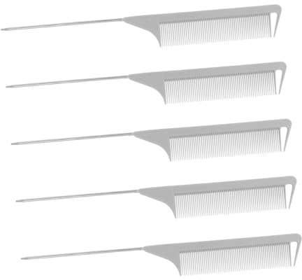 HONITANO 5pezzi Pettini Topo Per Styling Dei Pettine Per Cotonare e Separare i Strumenti Per Pettinatura e