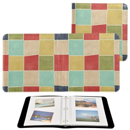 JUMBEAR Álbum de fotos grande autoadhesivo con 20 páginas, álbum de recortes para boda, familia, bebé, vacaciones, color celosía