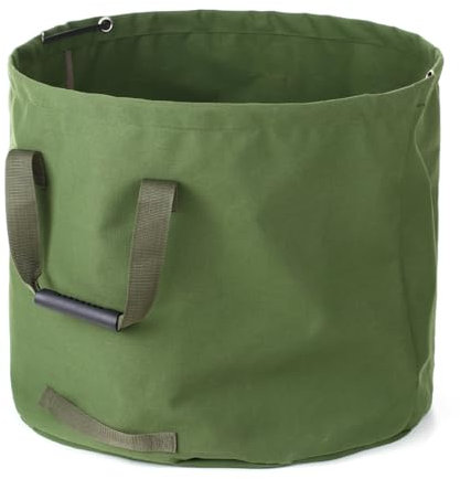 Bolsa de jardín plegable de lona, reutilizable, bolsa de jardinería, bolsa de residuos de hojas de jardín, bolsa de residuos de patio