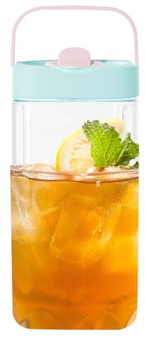 Dispensador de bebidas para frigorífico, jarra de agua de 3,5 litros, dispensador de limonada, bidón grande a prueba de fugas para té, zumo y bebidas, para cocina, camping y fiestas