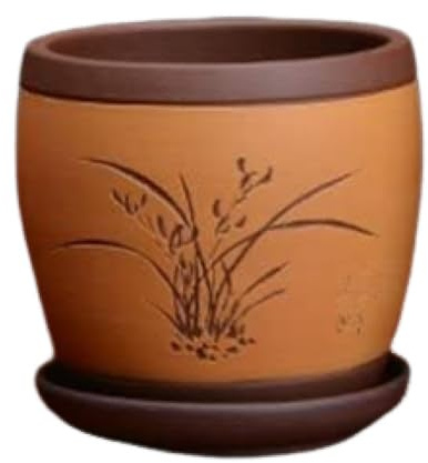 Pot De Fleurs En Argile Violette, Pot De Fleurs En Céramique Chinoise, Vase D'Intérieur Pour Plantes Succulentes, Orchidées, Décoration De Balcon, Pot De Fleurs Pour Plantes Succulentes, Pot D'Intéri