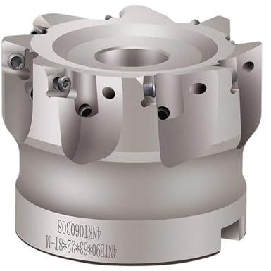 Fresa frontal de avance rápido CNC 4N TE90, cabezal de corte CNC de doble cara for insertos(4N TE90 63-22-6T)