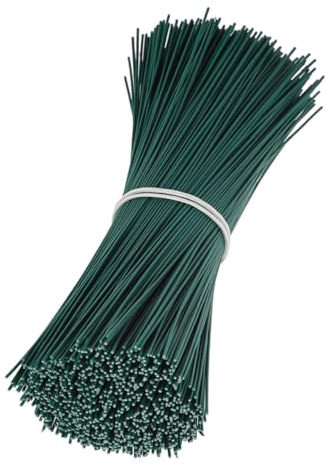 DECOMELODY 1000piezas Alambre De Atar para Plantas Bridas Trenzadas Reutilizables para Jardín Alambre para Atar Plantas Bridas De Flexibles Galvanizadas para Tomates Uvas y Arbustos