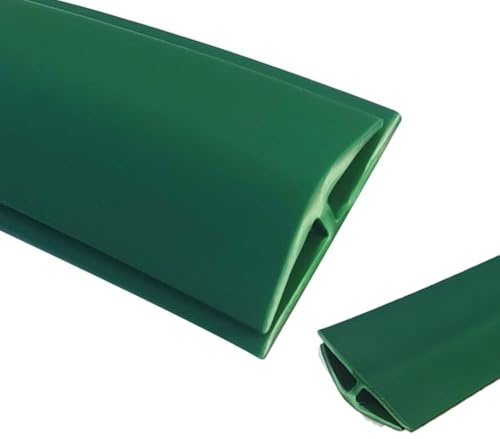 Tira de transición de alfombra a baldosa de PVC duradera: protector de borde de piso de 1 m a 20 m de largo for una transición suave.(Green,Length 4.0m(13ft))