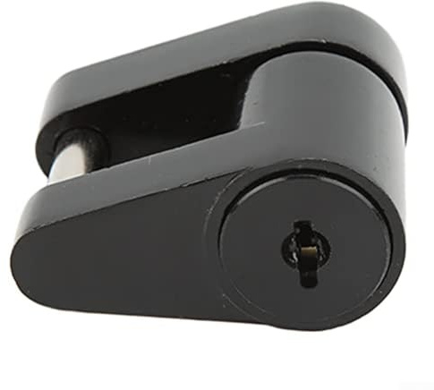 Serratura per rimorchio in lega di zinco con 2 chiavi, progettata per la sicurezza degli attacchi e la prevenzione dei furti, adatta per rimorchi e camion (colore nero)