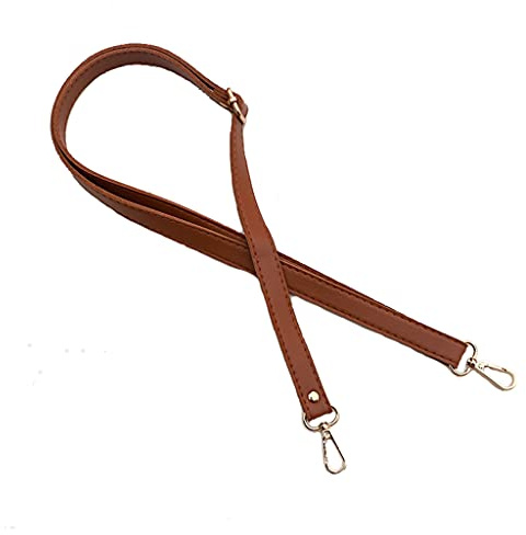 Práctica correa ajustable de piel sintética de 138 cm para bolsos cruzados, accesorios de bolsa de hombro, asa ajustable, Hebilla marrón dorada