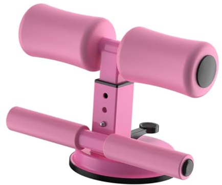 Cabilock Dispositivo para Abdominales de Doble Barra Color Rosa Asistente Compacto para Entrenamiento Abdominal Interiores Ayuda Estable para Flexiones y Ejercicios de Tronco