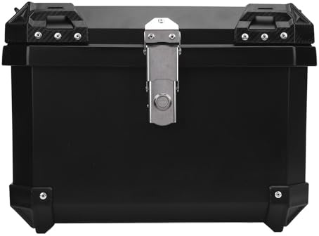 Acouto Maleta Trasera de Moto con Placa de Liberación Rápida Impermeabilizante Caja Trasera de 57L para Motos con Portaequipajes Cola Impermeabilizante ABS Ex Maleta de MotoCola de