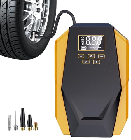 Nevalerra Reifenfüller für Autos, digitales Display mit automatischer Abschaltung, elektrischer Reifenfüller | für Motorräder, Anhänger, Wohnmobile, Limousinen, Pick-Up, PKW, LKW
