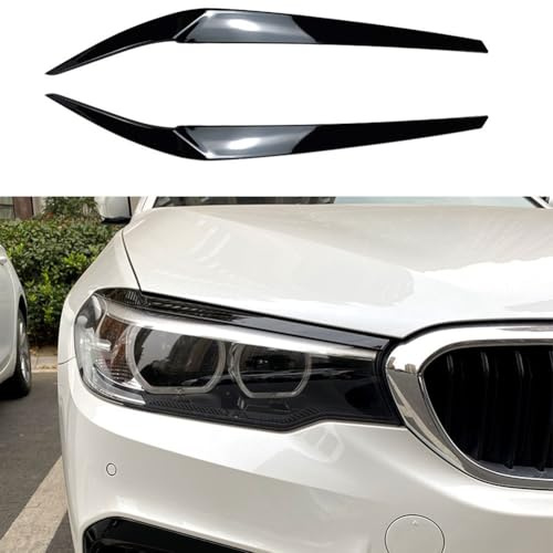 Vilgftyiet Faro anteriore per BMW Serie 5 G30/G31/G38/F90 (2017-2021), in plastica nera carbonio, set da 2 pezzi