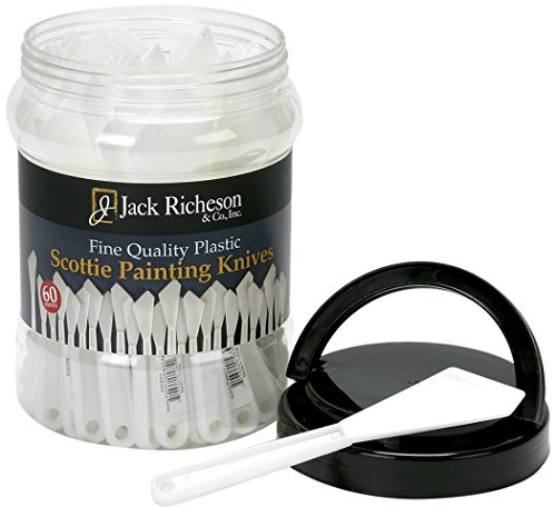 Jack Richeson 500800 Canister of 60 Plastic Knife