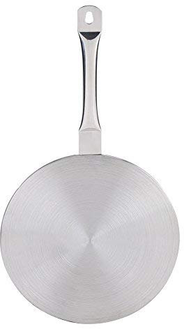 Induktion Adapterplatte Universal, Haofy Ø 20cm/24cm Induktionsadapterplatte mit Griff für Induktionskochfelder, Wärmediffusor für Kaffeekannen Espressokocher Gasherd Kocher, 24cm