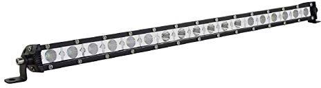 SKYWORLD Ultratunn enkel rad LED-ljusstång, spotlight-flood light-kombination, dimma, körljus, takstötfångare, ljusbarer för Ford-lastbilar, båt, ATV, UTV, SUV