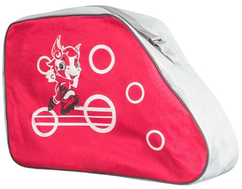 COMFOLIVING Bolsa de patines de hielo - Bolsa de patinaje artístico transpirable, bolsa de patinaje en línea, accesorios para patinaje, mochila ajustable para patinaje de ruedas para niñas