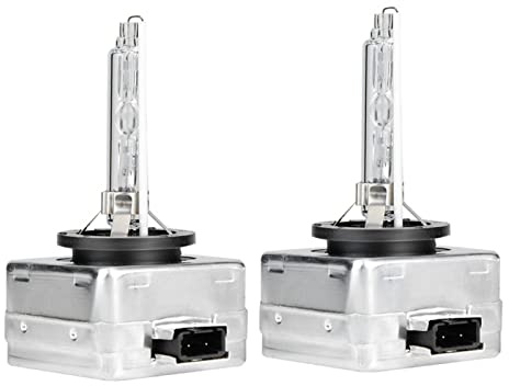 Suuonee Phare au xénon de voiture, ampoules de rechange de lampe au xénon de phare avant de voiture de 2Pcs D1S 6000K 35W