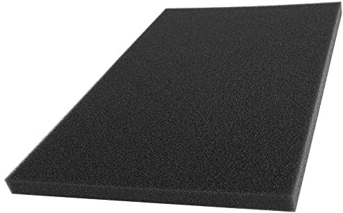 cyclingcolors Universal Luftfiltermatte luftfilter filtermatte schaumstoff 300x210mm foam filter einlage auto motorrad moped mofa roller rasenmäher schwamm air, 5mm