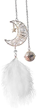 A/A Accesorios para espejo retrovisor de coche, hechos a mano, naturaleza, pequeños, bohemios, para decoración de coche, atrapasueños, decoración de coche, para el hogar, dormitorio, ventana de regalo