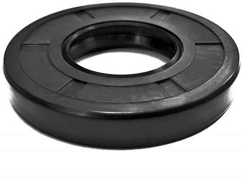 Öldichtung aus NBR-Gummi mit doppelter Lippe, 17,46 x 28,58 x 6,4 mm - Dichtring für Drehwellen, Getriebe, Elektromotoren und landwirtschaftliche Maschinen - staubdichte und auslaufsichere Dichtung