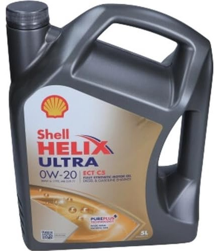 SHELL Motoröl 0W-20 Helix Motor Öl ACEA C5 API SN Ultra ECT C5 5L Kompatibel mit BMW 5 Touring F11 1 Schrägheck F20 3 Touring F31 5 Limousine F10, MERCEDES-BENZ C-Klasse T-modell S205