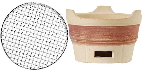 YARNOW 1set Grill Portatile Argilla Per Barbecue All Aperto Fornello Carbonella Terracotta Per Cucina e Picnic Facile Da Usare e Riporre Per Attività Familiari e