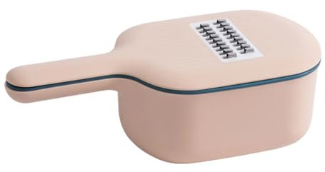 yuwqqoajv Fácil de almacenar y Cortar cómodamente Verduras en rodajas y coladas con picadora Multifuncional, cortadora de Patatas con colador, Rosa