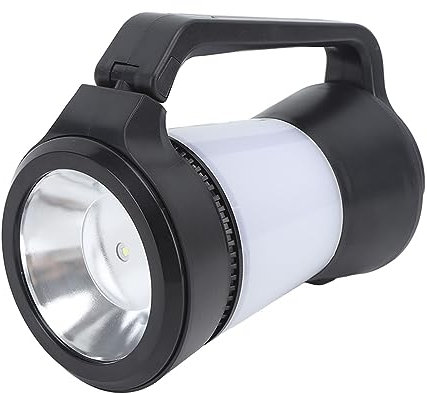 HERCHR Luce da Campeggio Multifunzionale, Torcia Ricaricabile a Lanterna 3 in 1 Torcia Portatile a LED per Campeggio All'aperto
