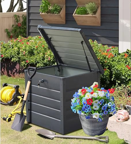 Groundlevel 200L Extra Strong Metal Garden Storage Box