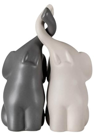 Decorazione Di Elefante In Ceramica, Elefante Armonioso, Coppia Di Elefanti In Ceramica, Soprammobili Moderni Elefantini, Viene Utilizzata Per Finestre a Golfo, Vetrine In Vetro, Camere Da Letto