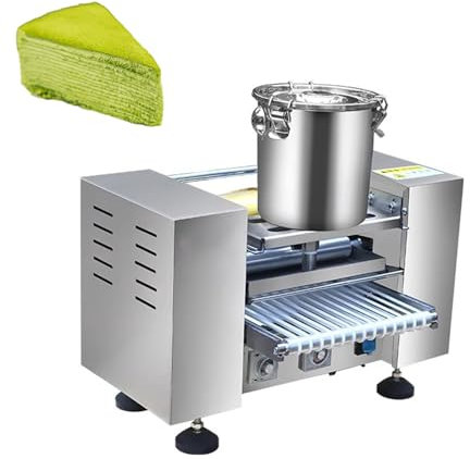 XNZJHPP Crêpière, Machine à gâteau à Mille Couches, température réglable de 0 à 200 ℃, Vitesse de Moulage réglable, efficacité de 100 à 300 pièces/h, épaisseur de Moulage de 0,4 à 1,2 mm