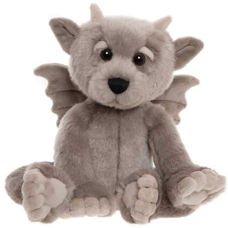 Charlie Bears Moat | Gargoyle Fantasy Grey Plush Character for Kids | Bearhouse Stuffed Toy