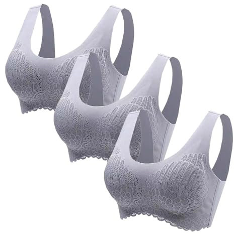Generico Reggiseno Senza Spalline Adesivo Abbigliamento Reggiseni Reggiseno Donna Pacco da 3 Reggiseno Seno Reggiseno Pushup Bralette Donna Cotone Top Sportivo Donna Top Sostegno Donna Corsetto Viola