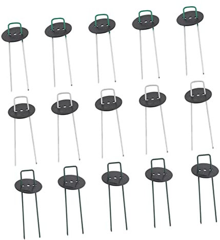 WEKADRIN Piquets De Jardinage Forme De u Clous De Sol pour Fixation De Pelouse Lot de Clous De Jardinage Et Piquets u